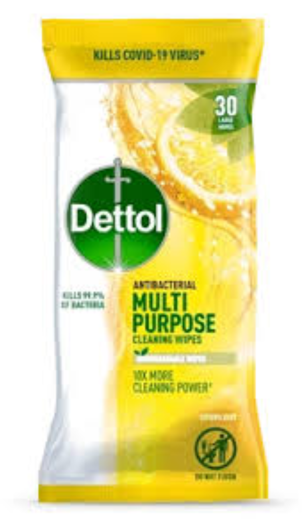 DETTOL M/PURPOSE 30 WIPES CITRUS ZEST 